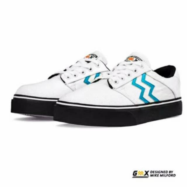 Sepatu Geoff Max GMX x Mike Milford - Gavin White Black STZ |Sepatu pria