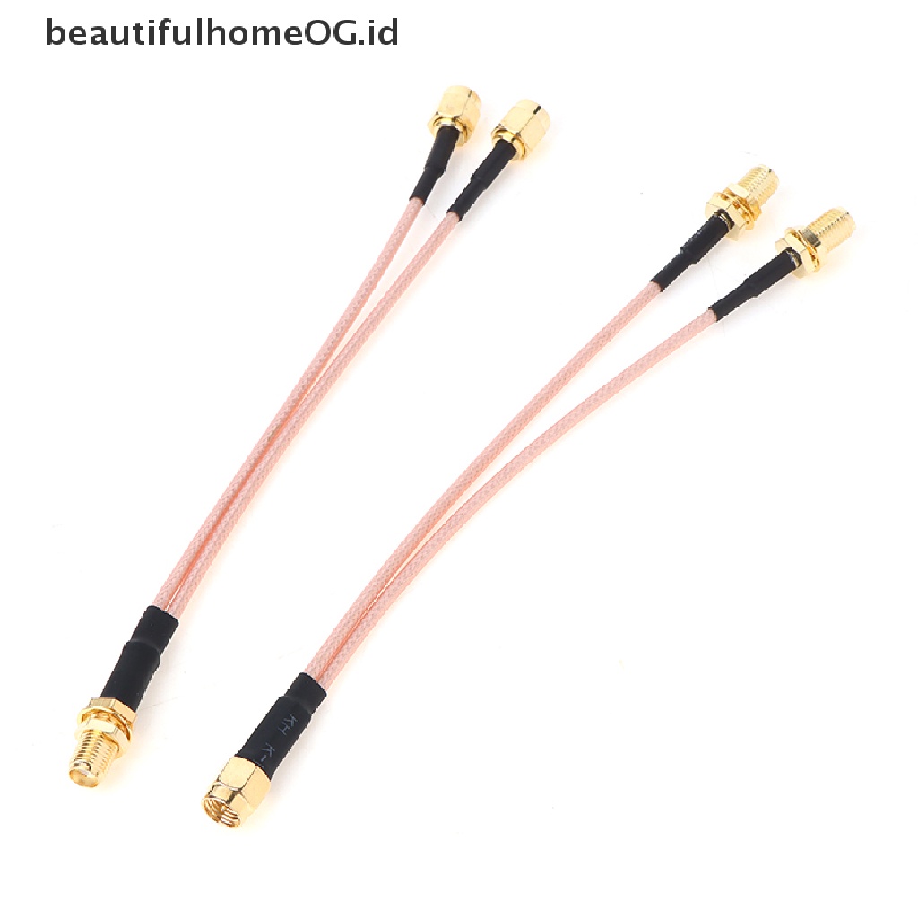 / Beautifulhomeog.id / SMA 2pcs Kabel Jumper Splitter Tipe Y Male Female