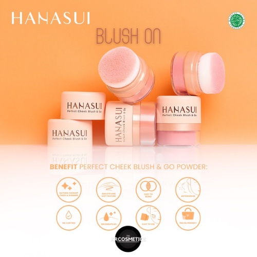 HANASUI Perfect Cheek Blush &amp; Go Powder Blush On 2,5 gr