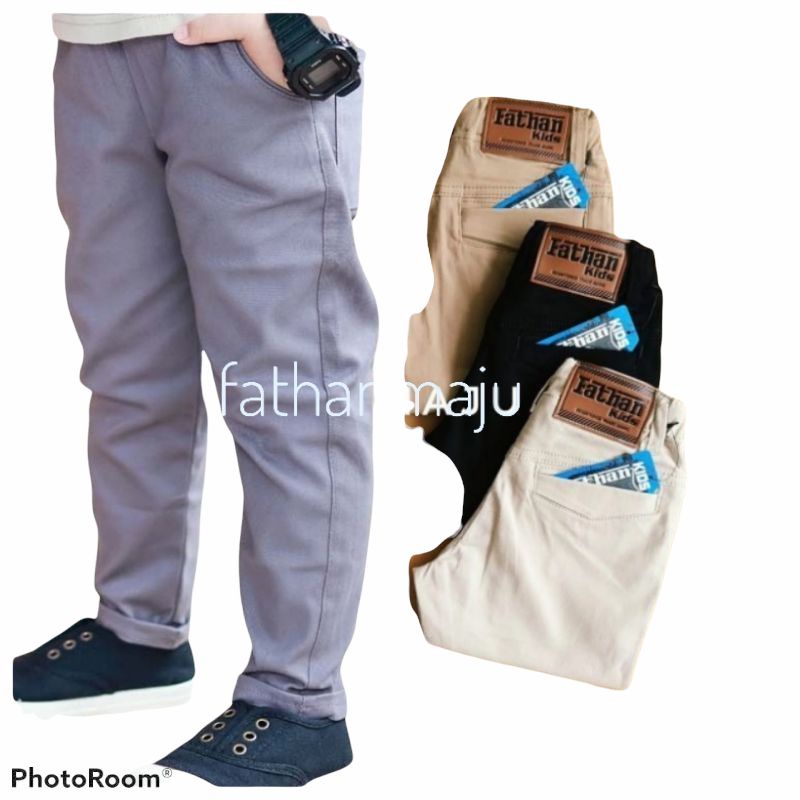 Khusus Grosir 9pcs klik 9kali harga berubah Celana Chinos anak laki laki 5-13 tahun