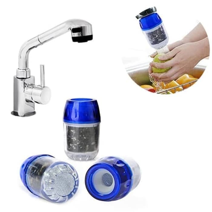 Water Filter Carbon Active Faucet Filter Saringan Keran Air Kran