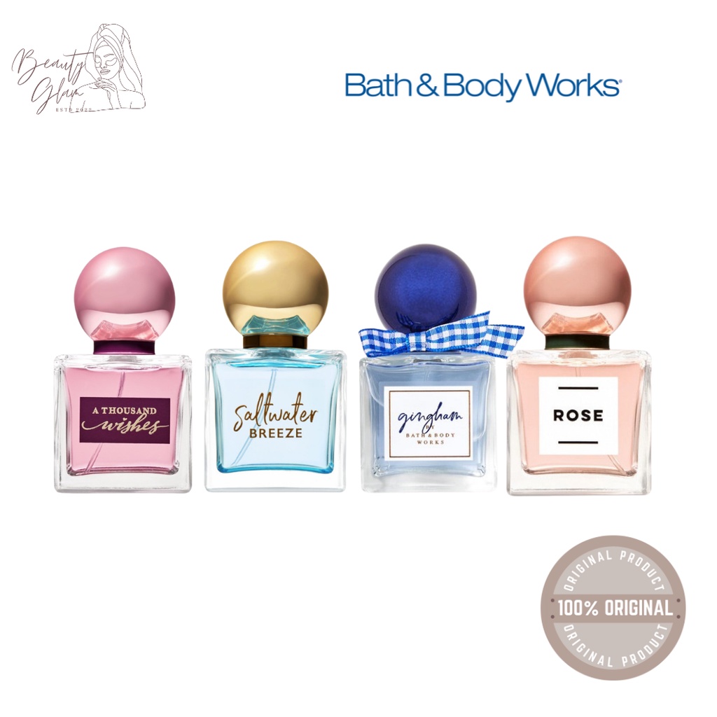 BBW Eau De Perfume EDP Bath and Body Works 50 ml Big Size Gingham / A Thousand Wishes / Rose / Salt 