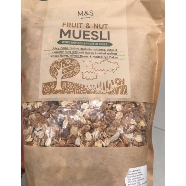 

m&s food marks spencer Muesli fruit & nut
