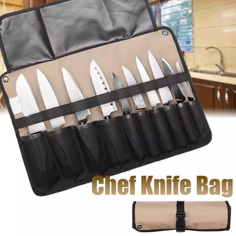 tas pisau dapur chef model roll / tas pisau chef