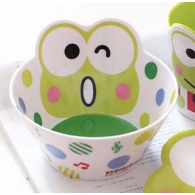 SERBA - new mangkok anak keropi kodok keroppi hijau lucu