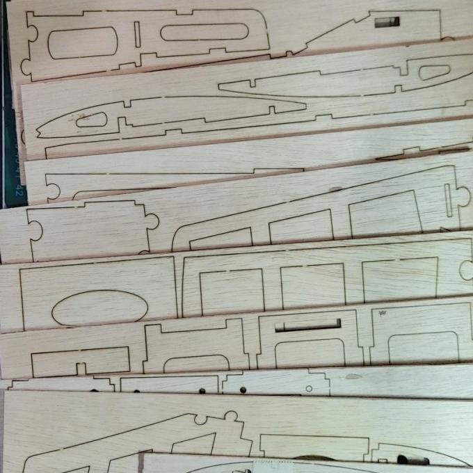 Kit Laser Cut, Rc Pesawat High Wing Trainer Ws 1Mtr