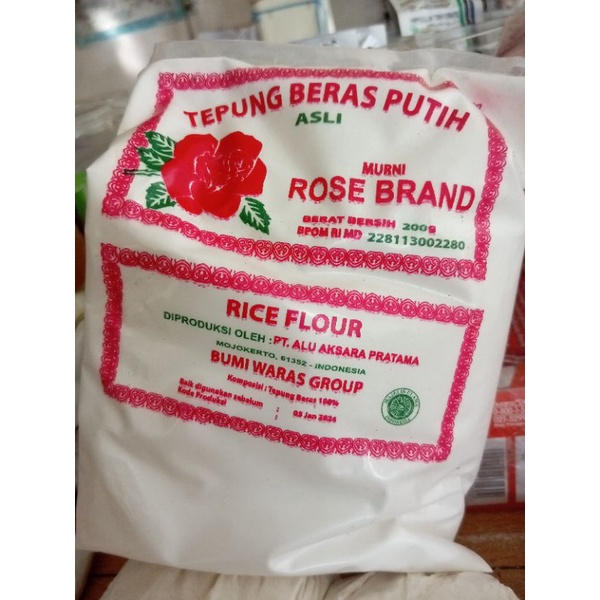 

tepung beras ROSE BRAND asli 200gr