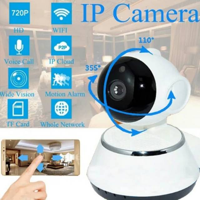 Cctv icsee v380 pro hd 2 mpx jernih wireless ip camera p2p support memory 32gb kamera rumah