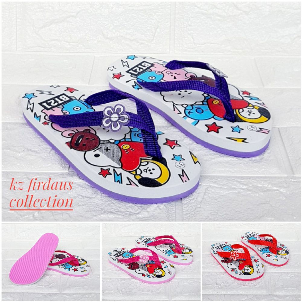 Sandal anak perempuan karakter BT21