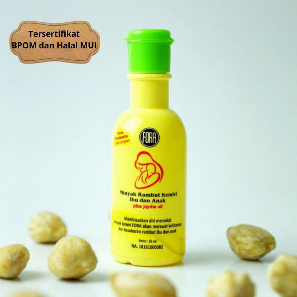 FORA MINYAK RAMBUT KEMIRI IBU DAN ANAK PLUS JOJOBA OIL 65ML 65 ML