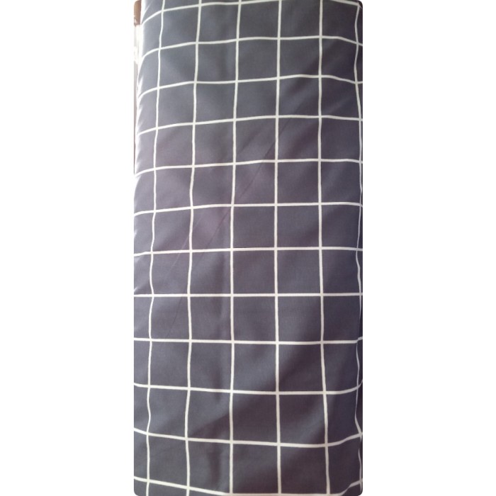 SALE [GROSIR]PROMO TERLARIS BAHAN KAIN KATUN MIKROTEX UNTUK SPREI GORDEN PI - KOTAK ABU, 50 CM