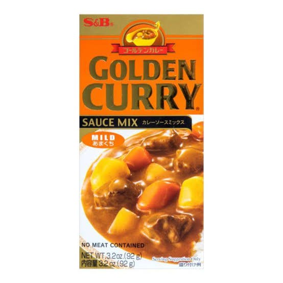 

s&b golden curry bumbu kari jepang sedikit pedas snb mix mild hot tokomaju1625