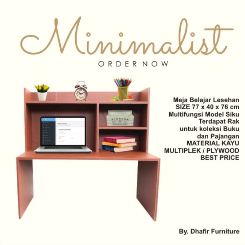TERMURAH,  MEJA BELAJAR MINIMALIS MODERN ,  MEJA BELAJAR LESEHAN  Dhafir Furniture