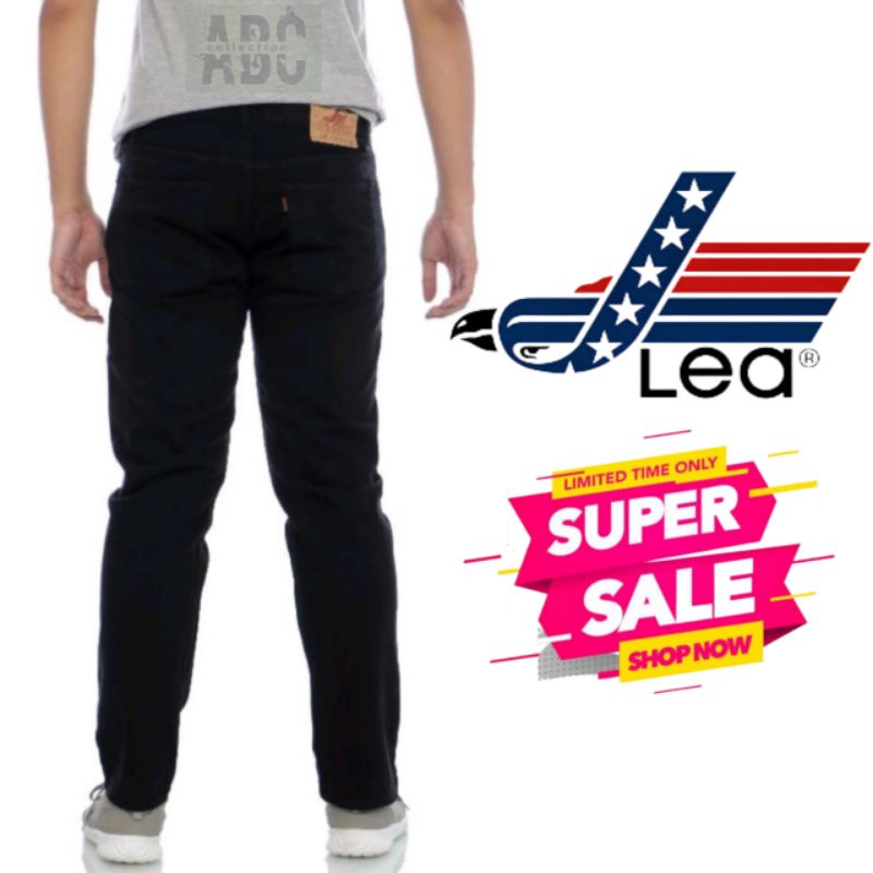 Celana Levis pria Celana jeans LEA premium Celana panjang hitam