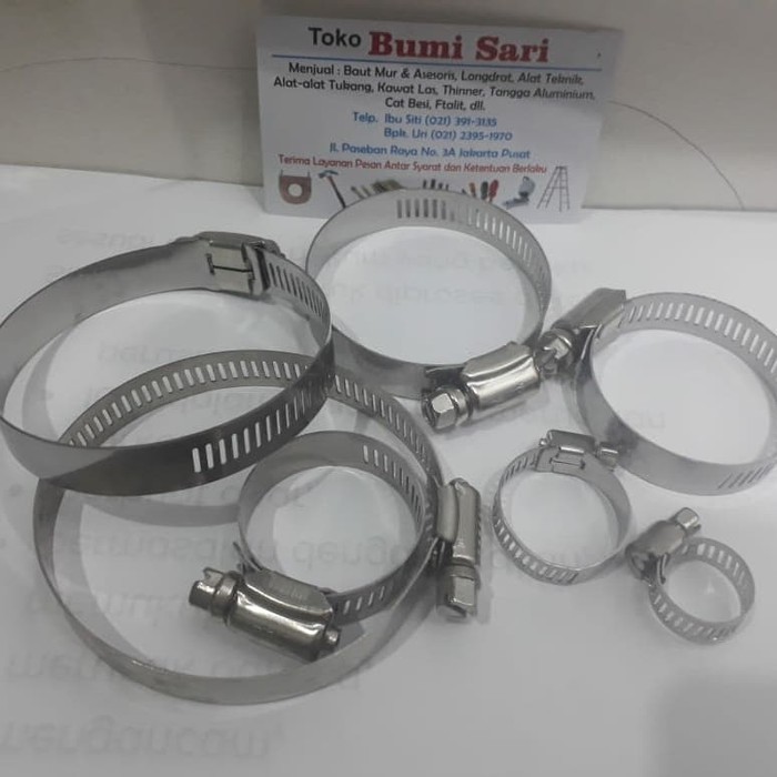 Klem selang 2&quot; stainless / Hose clamp gas handle / Klem murah