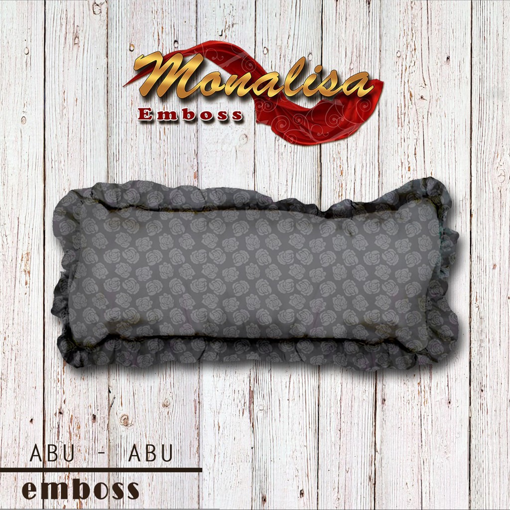 Monalisa Sarung Bantal Cinta Jacquard Emboss uk 45 x 95