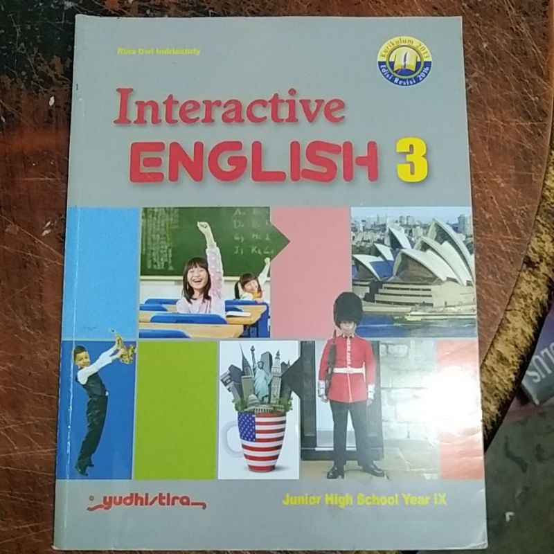 buku bahasa Inggris (interaxtive English) SMP Mts kelas 3-9 penerbit Yudhistira