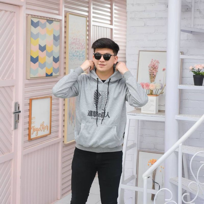 JAKET HOODIE ATTACK ON TITAN SNK (Shingeki no Kyojin) / jaket AOT Scouting Legion-4