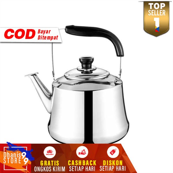 Teko Masak Air Water Kettle Stainless Steel 7L Pither Tahan Panas Anti Karat Berkualitas Perlengkapan Dapur