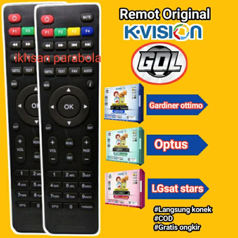 Remot k vision tipe gardiner ottimo lgsat stars optus