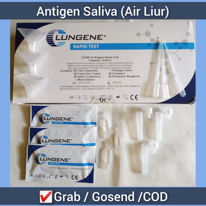 Antigen Ecer Saliva Lungene Metode Air Liur