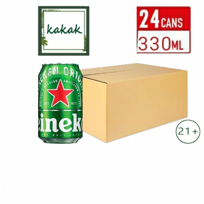 Heineken beer 24 can 320ml Heineken bir 24 can Heineken kaleng Heineken 24 kaleng beer kaleng Heineken premium beer 320ml 24 can