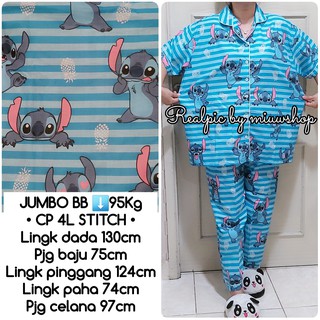 PIYAMA JUMBO 4L XXXXL 130CM CP KEROPI  DORAEMON TSUMTSUM 