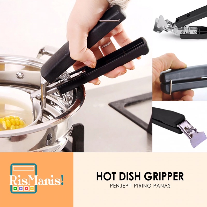 HOT DISH GRIPPER - Penjepit Peralatan Dapur Alat Masak Panas Piring Makan Mangkok Panci Rantang