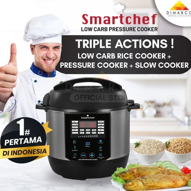 Smart Chef Rice Cooker Low Carbo Pressure Slow Cooker (TRIPLE ACTION)