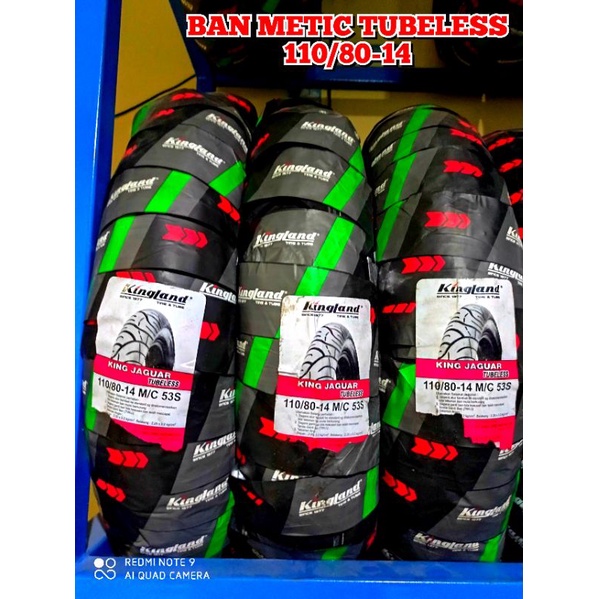 ban motor matic tubeless kingland king jaguar 110/80-14 ban ring 14 ban metic ban honda vario tecno 