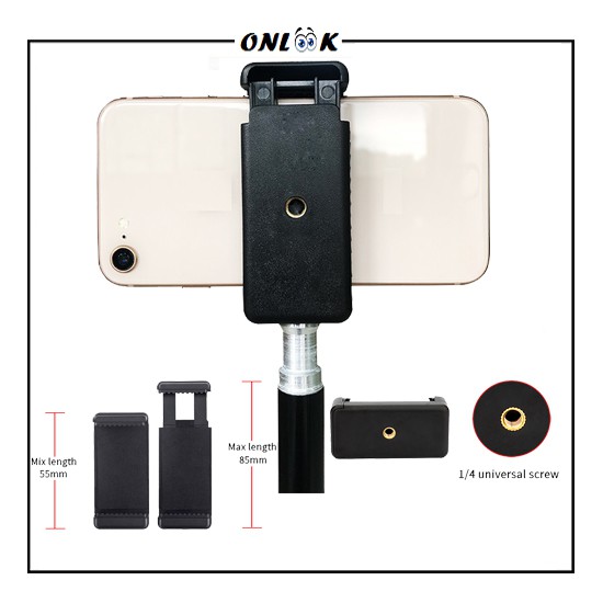 Clamp U Holder U Tarik Holder Untuk Tongsis Tripod Monopod Universal Phone Bracket - ONLOOK