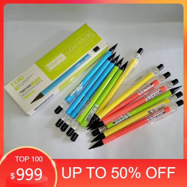 

Pensil Isi / Pensil Mekanik Tizo Kecil 0.5 mm TM01500 Tizo 0.5mm (Acb Berkah Stationery)
