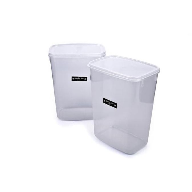 Open Ds Toples Plastik Lucky Pack 3500 Ml / Wadah Plastik / Food Container