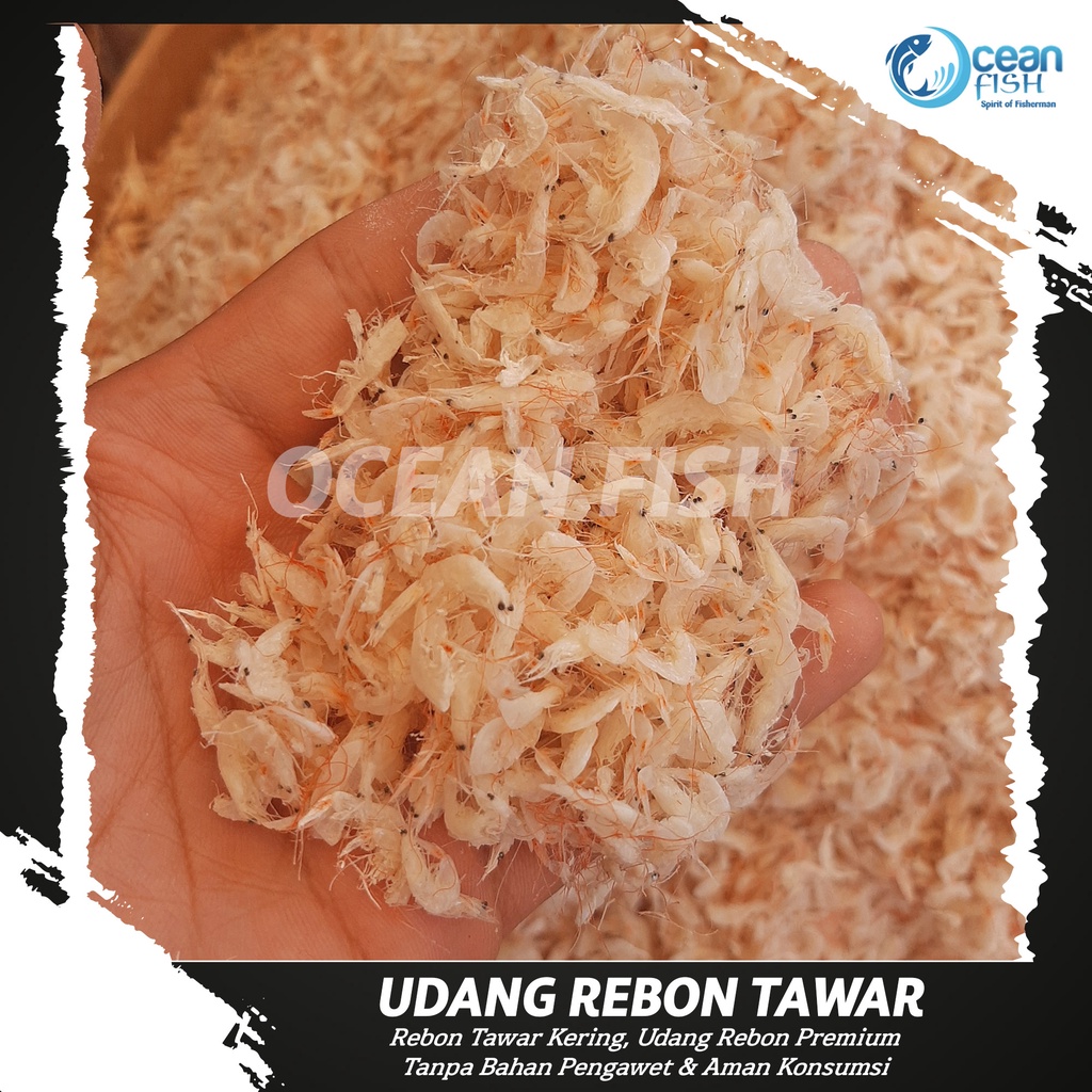 Udang Rebon Tawar - Udang Rebon Kering - Rebon Kering Tanpa Pengawet - Udang Rebon Kering Tawar - Ik