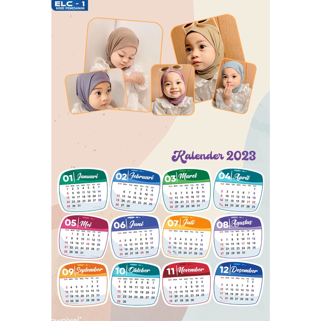 

Kalender Dinding 2023 Foto Sendiri (Foto Custom)