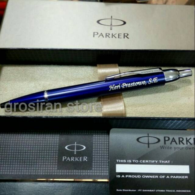 

PARKER IM ORIGINAL PULPEN EXCLUSIVE ALAT TULIS KANTOR BISA UKIR GRAFIR NAMA / PT