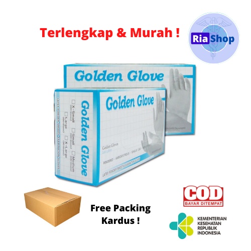 SARUNG TANGAN LATEX GOLDEN GLOVE  |  SARUNG TANGAN MEDIS  |  SARUNG TANGAN KARET  |  HANDSCOON MEDIS