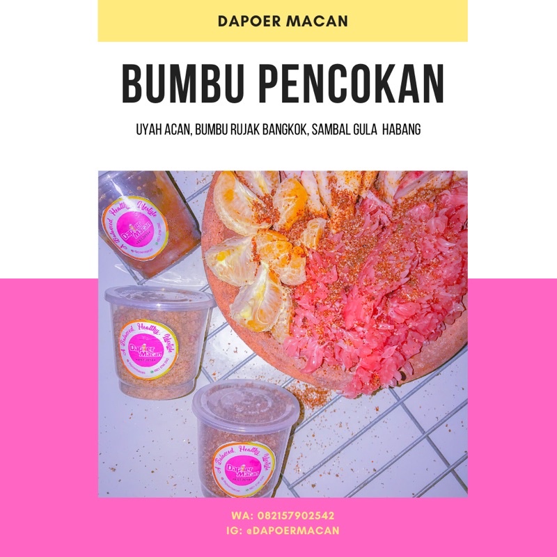 

BUMBU PENCOK/RUJAK/BUMBU BANGKOK/UYAH ACAN/BUMBU ULEK GULA MERAH