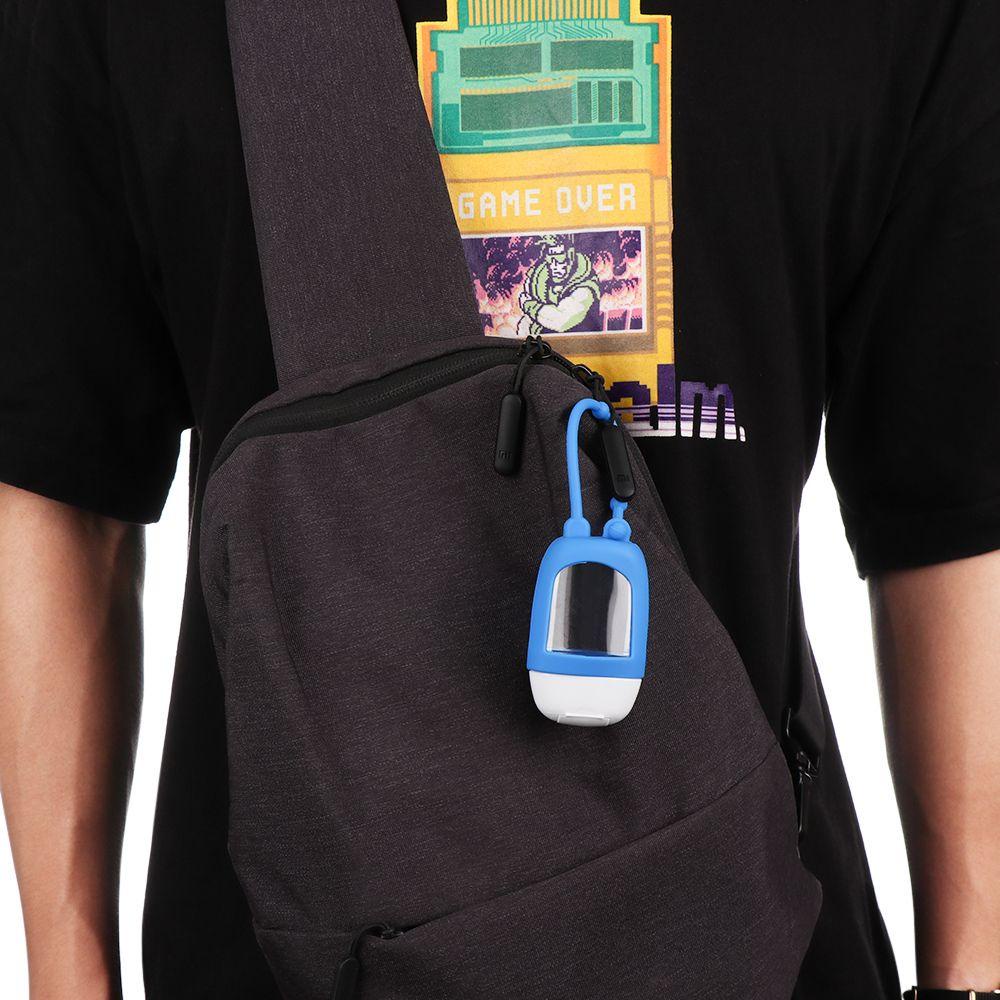 Top Hand Sanitizer Travel Botol Isi Ulang Sub-Botol Silikon Gantungan Kunci Holder