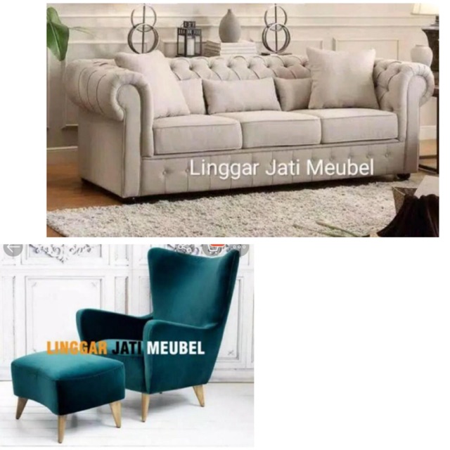 Set Sofa Termurah Set Wing Chair Sofa Chester S