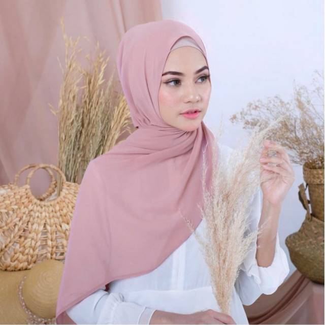 JILBAB KERUDUNG PASHMINA CERUTY BABYDOLL PANJANG 180