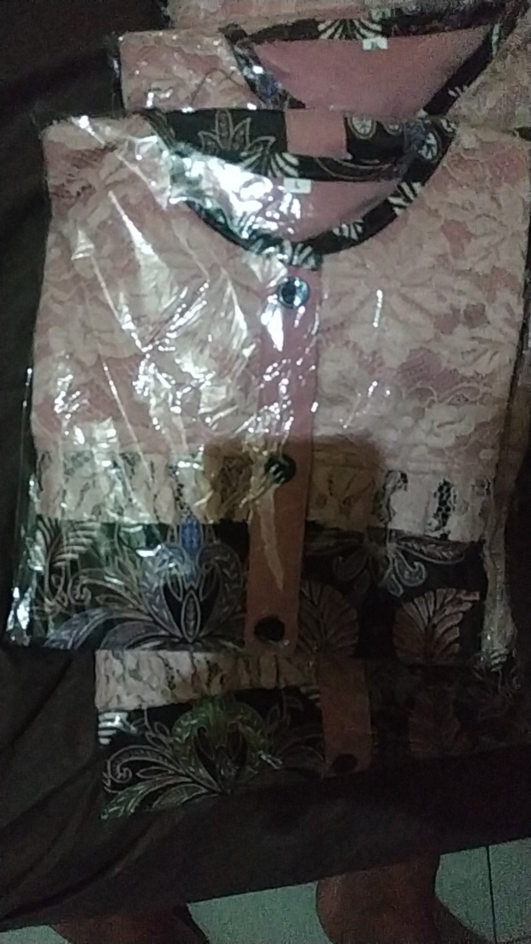 Tey-17 Batik Wanita Asj Sa Hrb026 Kenongo Kemeja Tosca Pendek