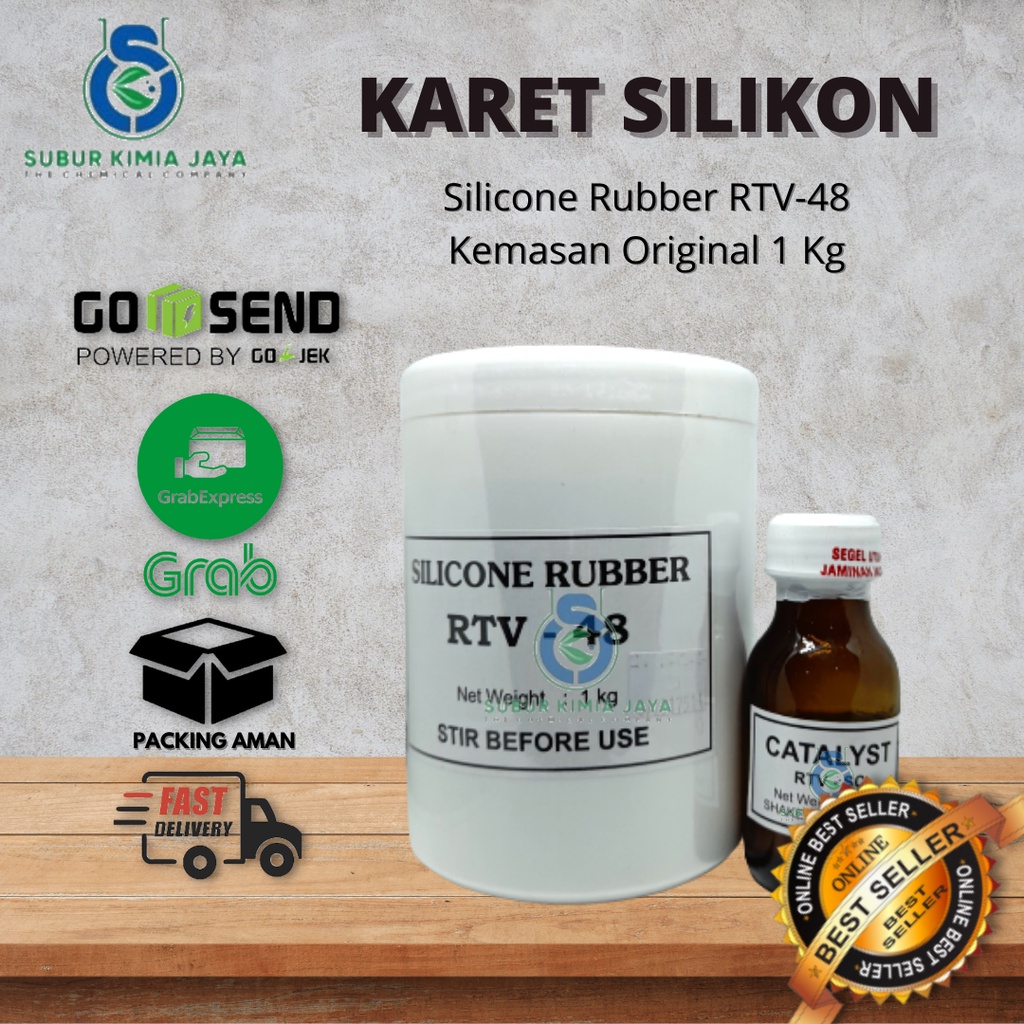 

Silicone Rubber RTV 48 / Cetakan Silicon 48 / Bahan membuat cetakan mold Silikon 1KG Premium