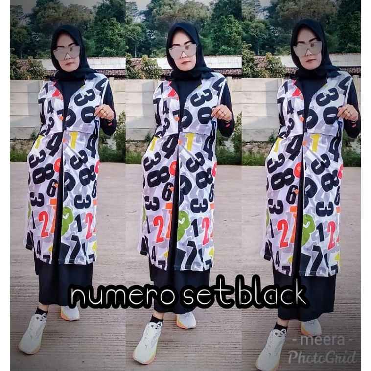 Jual Numero Set Black By Meera Shopee Indonesia 