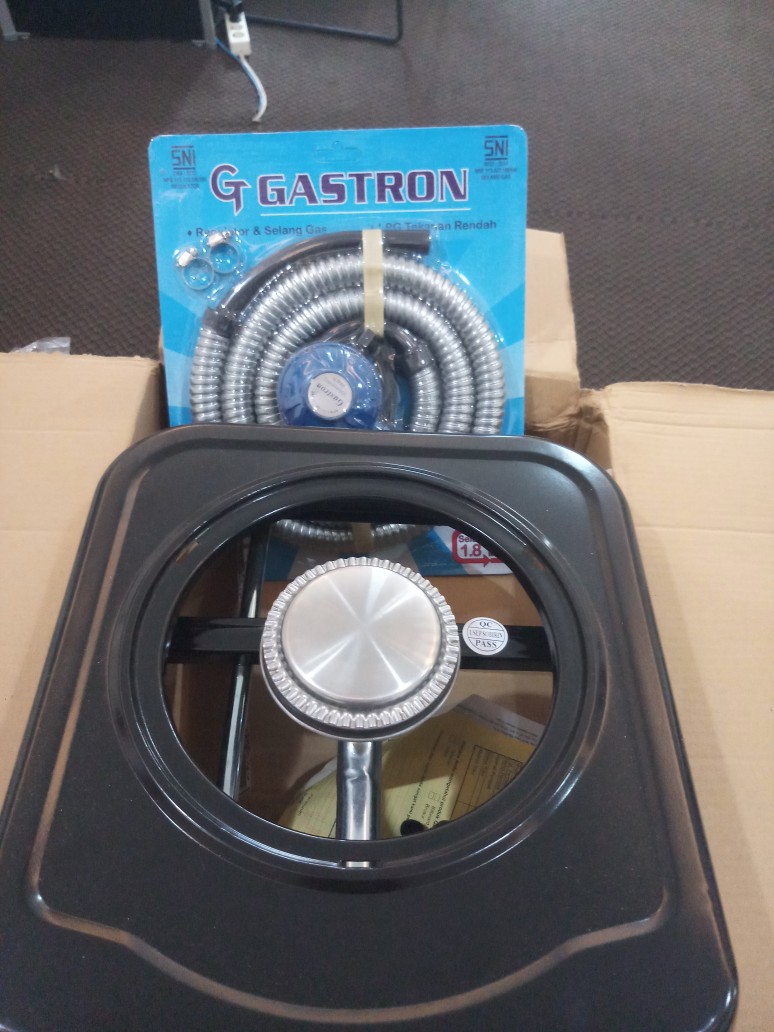 Kompor Gas Quantum 1 Tungku Dan Regulator Set Ber Sni