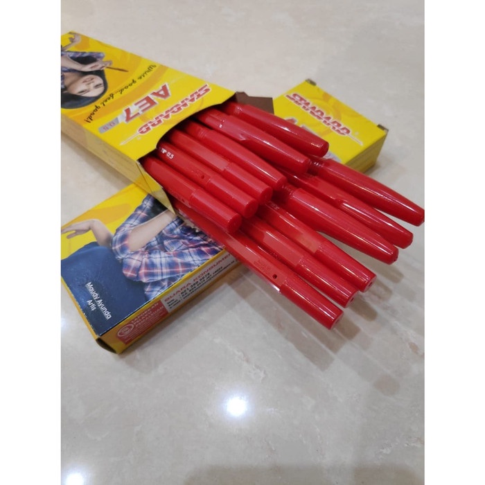 

TULIS-ALAT- PULPEN / PENA STANDARD AE7 / AE 7 - HITAM -ALAT-TULIS.
