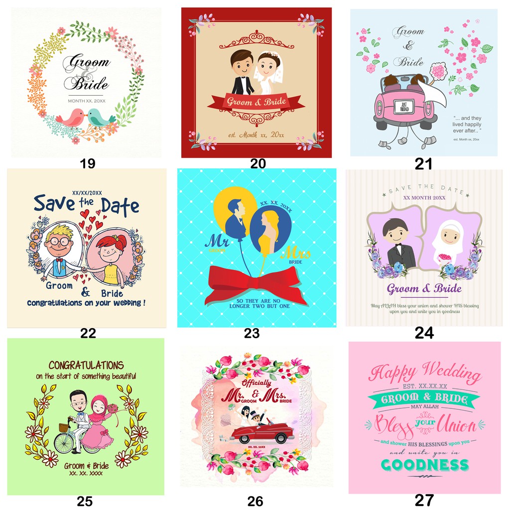 (Custom Nama) Bantal Custom Kado Hadiah Wedding Pernikahan Anniversary Unik Bagus 30x30