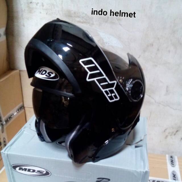 HELM MDS PRO RIDER BLACK METALIK ORIGINAL MDS PRO RIDER