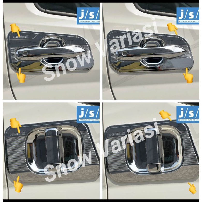 Outer cover mangkok Chrome hiace 2020 jsl