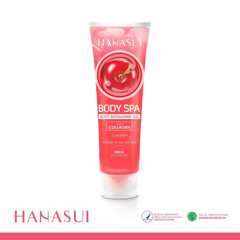 Qeila - HANASUI BODY SPA EXFOLIATING GEL WITH COLLAGEN 300 ML GEL PERONTOK DAKI